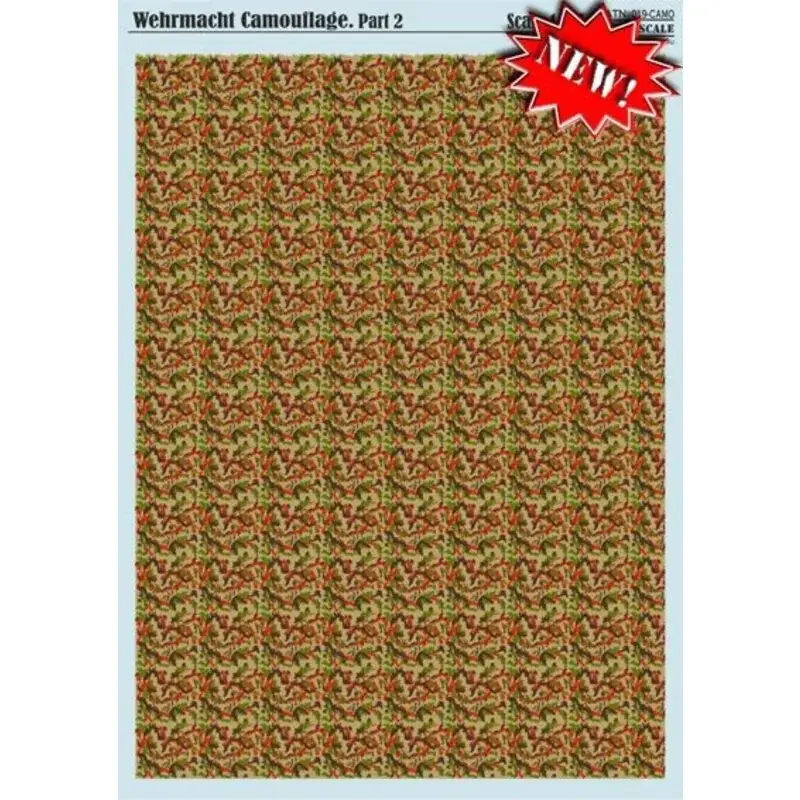 Wehrmacht & # 1089 - amouflage Part 2 Decal Hete Deal