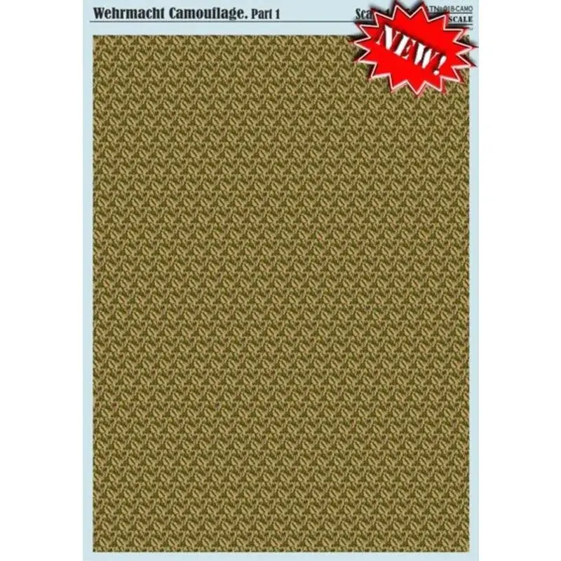 Favoriet Wehrmacht & # 1089 - amouflage Part 1 Decal