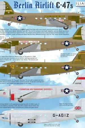 Sticker Berlijnse luchtbrug Douglas C-47 Decal Flitsaanbieding