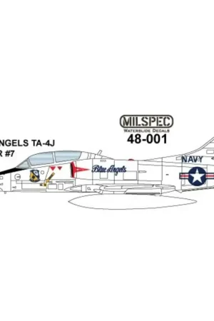 Meest Verkocht Sticker Douglas TA-4J Skyhawk CASPER Blue Angels Flight Demonstratie Team (wit geschilderde vliegtuigen niet blauw)