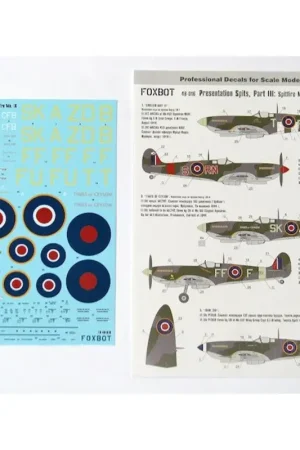 Speciale Aanbieding Sticker Presentatie Spits, Part III: Spitfire Mk.IX Decal