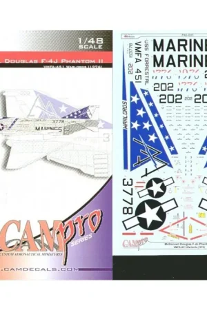 Sticker McDonnell F-4J Phantom (1) 153.778 AA / 202 VMFA-451 Warlords USS Forrestal 1976 Bi-Centennial Favoriet