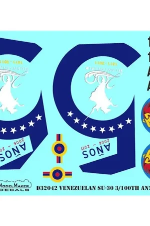 Sticker Venezolaanse Su-30 Decal Beperkte Voorraad