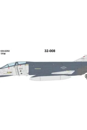 Sticker McDonnell F-4G Phantom 652 TFTS 37 TFW 1990 Decal Betaalbaar