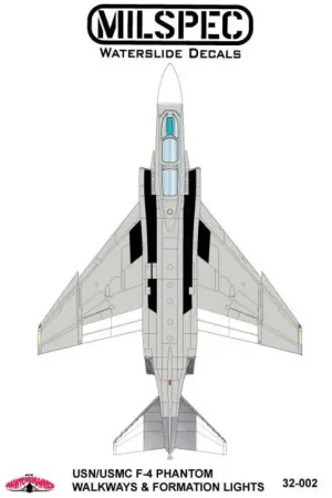 Sticker McDonnell F-4B Phantom Walkways / Formation Lights Decal Koop Vandaag