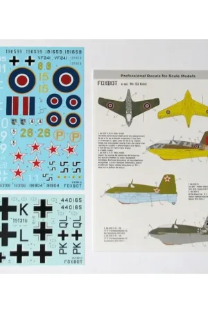 Goedkoop Sticker Messerschmitt Me 163B voor MENG model Decal