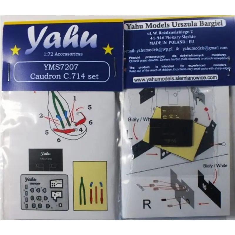 Op = Op Caudron Cr.714 details (designed to be used with Heller and RS Models kits) Accessoire
