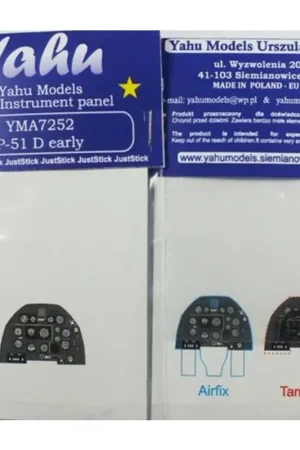 Speciale Aanbieding North-American P-51D Photoetched instrument panels. Coloured. Ready to fit in a model (JustStick) (designed to be used with Air