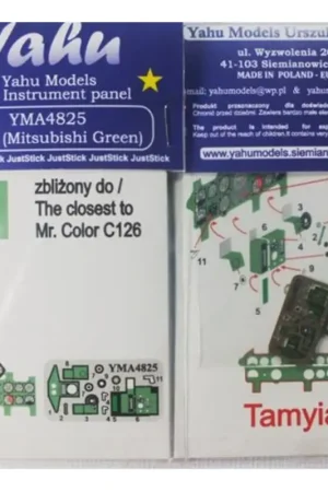 Premium Mitsubishi A6M2 Type 21 Zero [Mitsubishi Green] Photoetched instrument panels. Coloured. Ready to fit in a model (JustStick) (de
