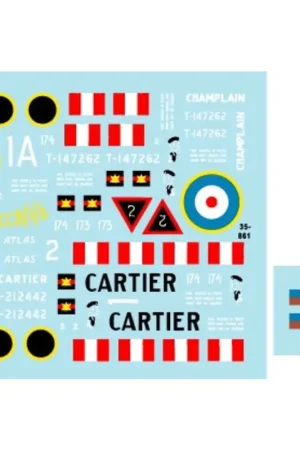 Three Rivers Regiment.Ontario RegimentSherman Mk V. Chaplain, Cartier, Atlas Decal Hoge Kwaliteit
