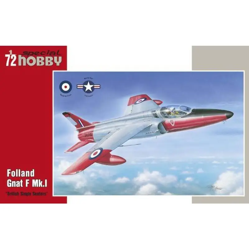 Beperkt Aanbod Folland Gnat F Mk. I British Single Seaters. The British Folland Gnat light jet fighter was evaluated also by the RAF, but only