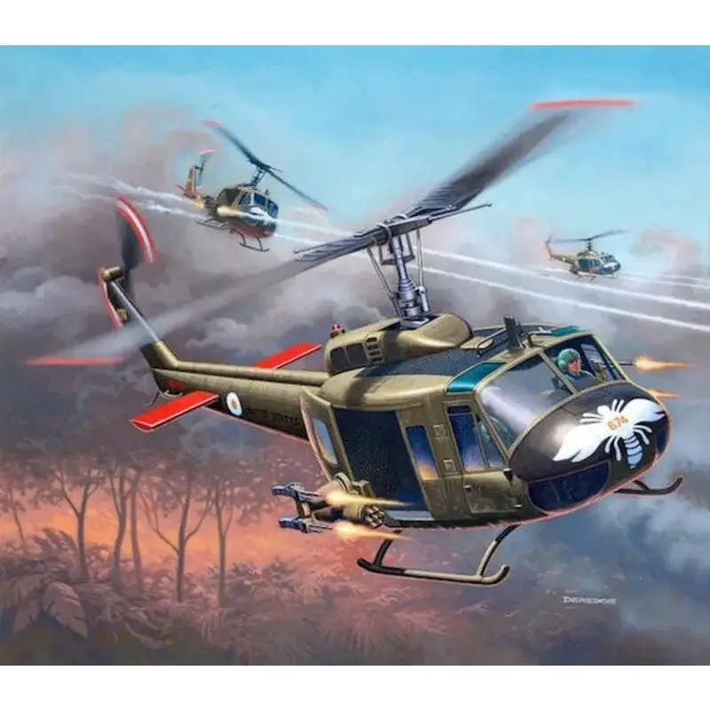 Actieprijs Bell UH-1H Gunship Schaalmodel