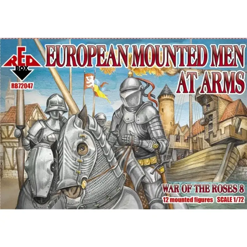 War of the Roses 8 European Mounted Men-at-Arms Figuren Flitsaanbieding