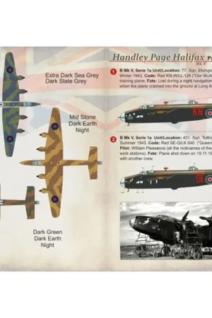 Direct Verzonden Sticker Handley-Page Halifax Part 2 Decal