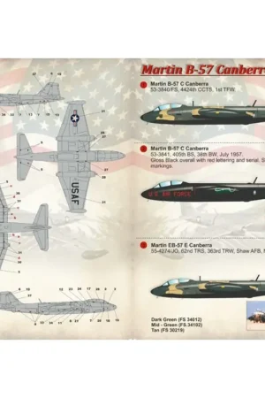 Sticker Martin B-57 Canberra Part-1 Decal Bestseller