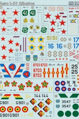 Koopje Sticker Aero L-39 Albatros1. Aero L-39 C Albatros part: 444 minutes and PULP and PAPER PLC, NAVAL aviation number: 91 (p/n 83437
