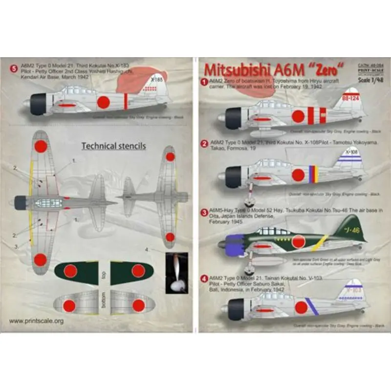 Sticker Mitsubishi A6M Zero Decal Must-Have