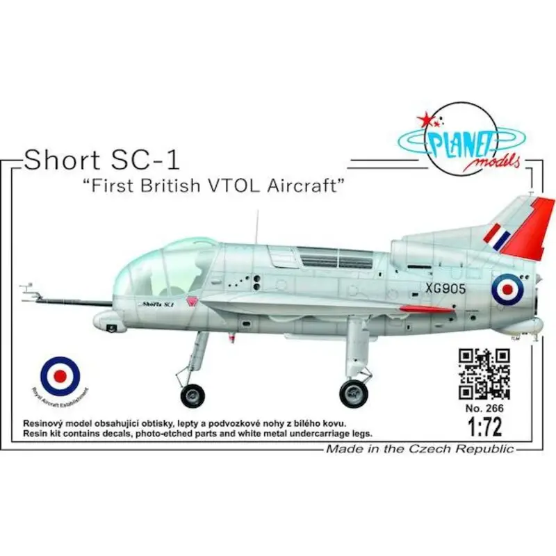 Short SC-1 First British VTOL AircraftResin kit of the first British VTOL aircraft. Includes decals for two prototypes, white me Lage Kosten