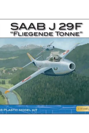 SAAB J-29F 'Tunnan' Austrian, injection molded plastic kit incl PE parts & Cartograf decals Meest Verkocht