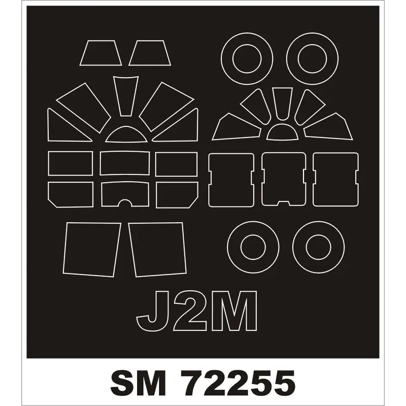 Mitsubishi J2M2 Raiden (designed to be used with Sword kits) (outside only canopy masks) Rechtstreeks Van De Fabrikant