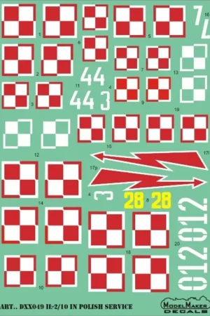 Favoriet Sticker Il-2/10 in Polish service Decal
