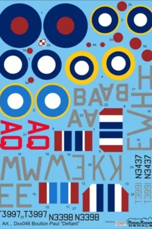 Finale Uitverkoop Sticker Boulton-Paul Defiant Decal