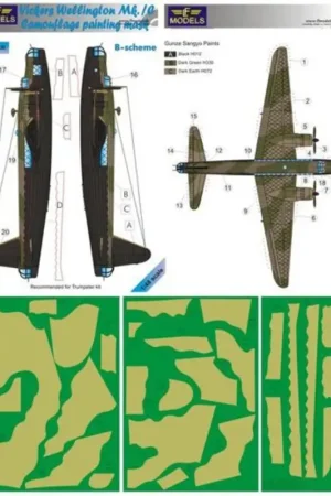 Hete Deal Mask Vickers Wellington Mk.IC (designed to be used with Trumpeter kits) Accessoire