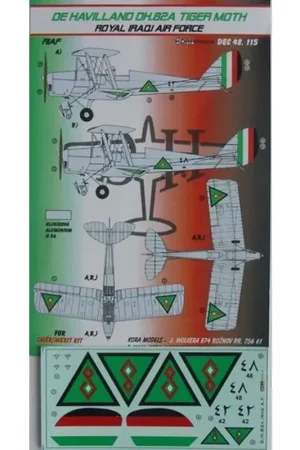 Sticker de Havilland DH.82A Tiger Moth (Royal Iraqui AF) (designed to be used with SMER kits) Premium