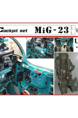 Mikoyan MiG-23 cockpit set resin + PE (designed to be used with R.V.Aircraft kits) Accessoire Flitsaanbieding