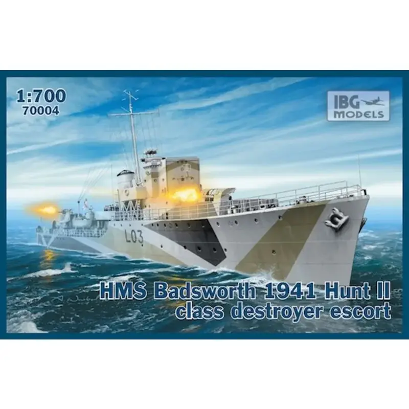 HMS Badsworth 1941 Hunt II class destroyer escort Schaalmodel Direct Beschikbaar