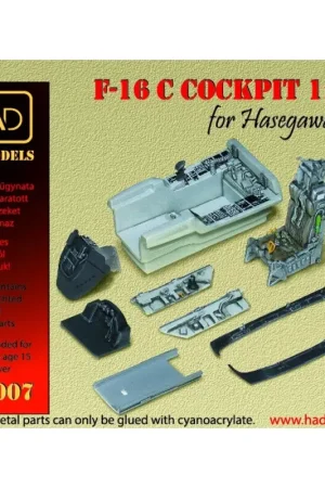 Koop Vandaag Lockheed-Martin F-16C/F-16CJ Cockpit set for (designed to be used with Hasegawa kits)