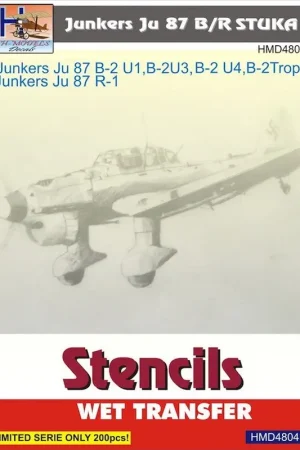 Lage Kosten Sticker Junkers Ju 87B/R 'Stuka' Stencils (sets for 2 kits) Decal
