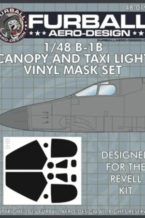 Rockwell B-1B Canopy and Taxi Light masks (designed to be used with Revell kits) Accessoire Koopje