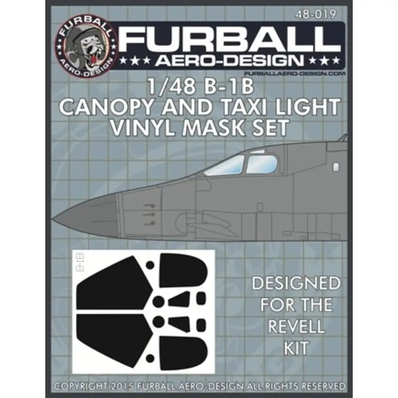 Rockwell B-1B Canopy and Taxi Light masks (designed to be used with Revell kits) Accessoire Koopje