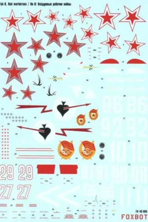 Sticker Yak-9, red warhorses Decal Korting