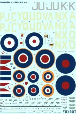 Sticker Supermarine Spitfire Mk.V Decal Superprijs