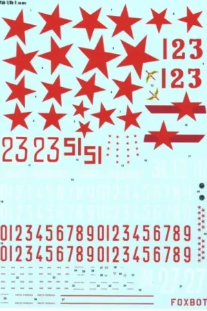 Sticker Yakovlev Yak-1, early prod., for Modelsvit kit Decal Dagaanbieding