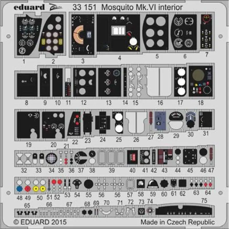 Direct Verzonden de Havilland Mosquito Mk.VI interior (designed to be used with Tamiya kits) Accessoire