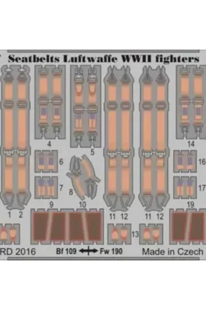 Superprijs Seatbelts Luftwaffe WWII fighters STEEL Accessoire