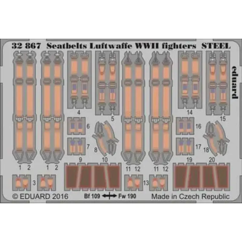 Superprijs Seatbelts Luftwaffe WWII fighters STEEL Accessoire
