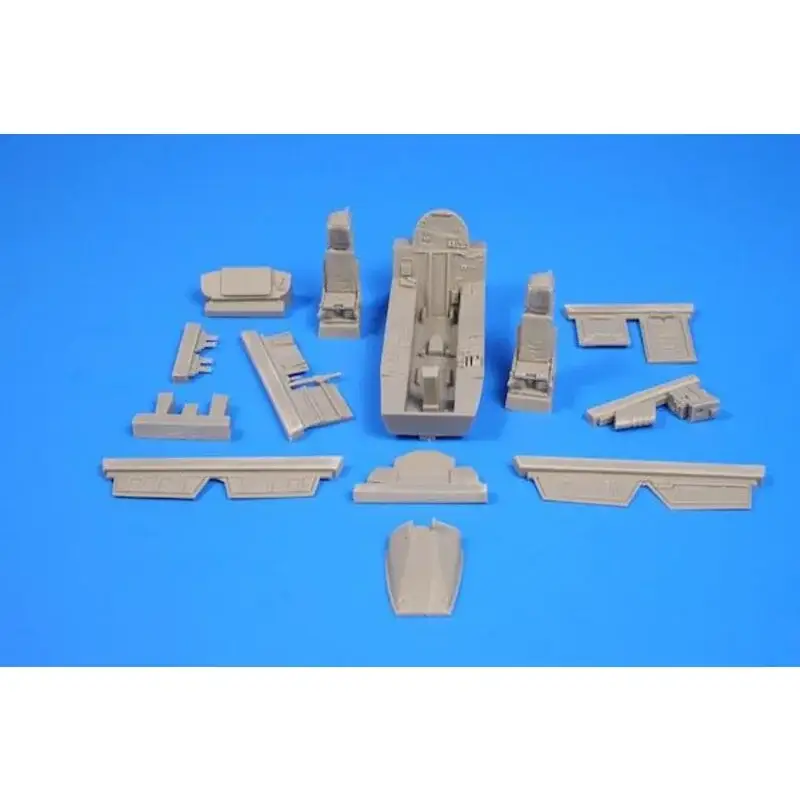 Tornado IDS - Interior set for 1/48 Revell kitFinely detailed cockpit resin set made for the new Revell's kit. It contains brand Hoge Kwaliteit