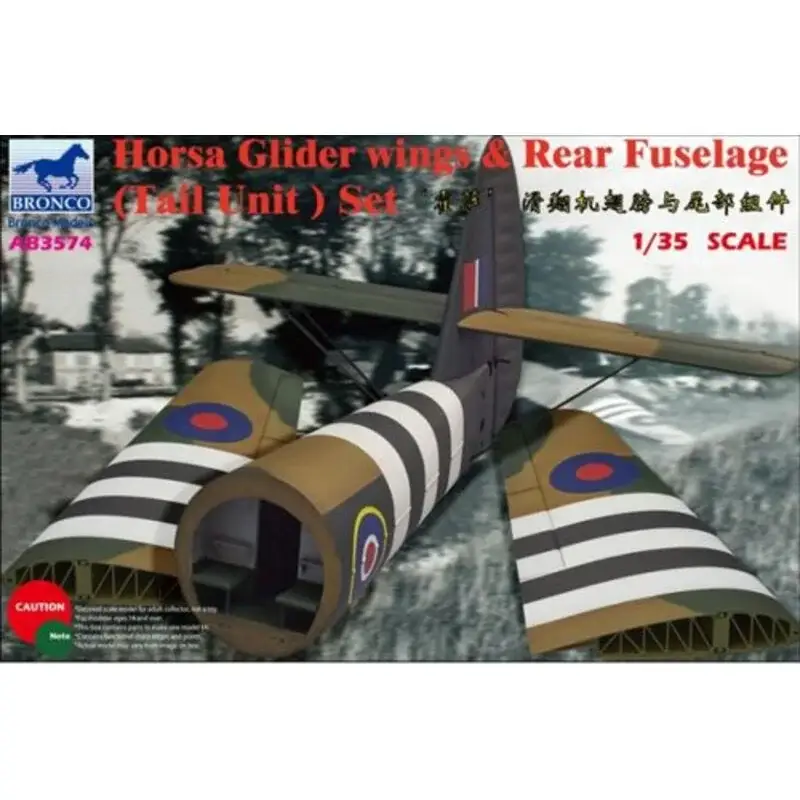 Airspeed A.S.51 Horsa Glider Mk.I Wings & Rear Fuselage (Tail Unit only set) Schaalmodel Seizoensaanbieding