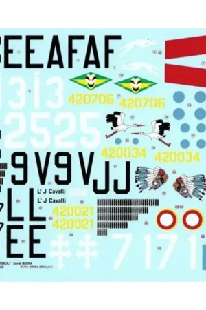 Lage Kosten Sticker Republic P-47D Bubbletop French 1944-45 : 'Ardennes', 'Lafayette', Dauphine', 'Roussillon' (6+1 schemes)