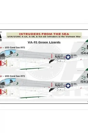 Hete Deal Sticker INTRUDERS FROM THE SEAUSN/USMC Grumman A-6A, A-6B, & KA-6D Intruders in the Vietnam War