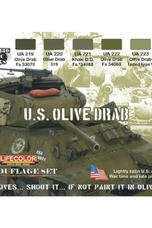 Set Camoufage 6 Olive Drab Veilige Betaling