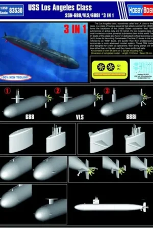 USS Los Angeles SSN-688 Schaalmodel Merkproduct