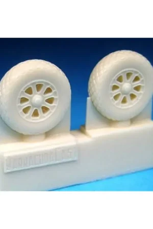 Korting Vought Corsair, Grumman Hellcat Wheels - Diamond Tread (For all Corsair and Hellcat kits)