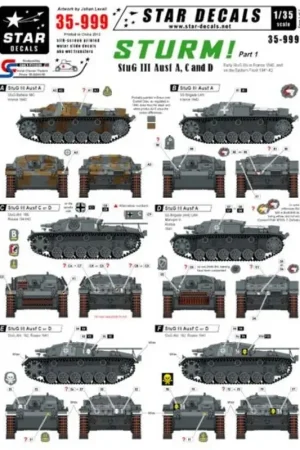 Finale Uitverkoop Sturm 1. StuG III Ausf A, C and D. Early StuG IIIs in France 1940, and on the Eastern Front 1941-42