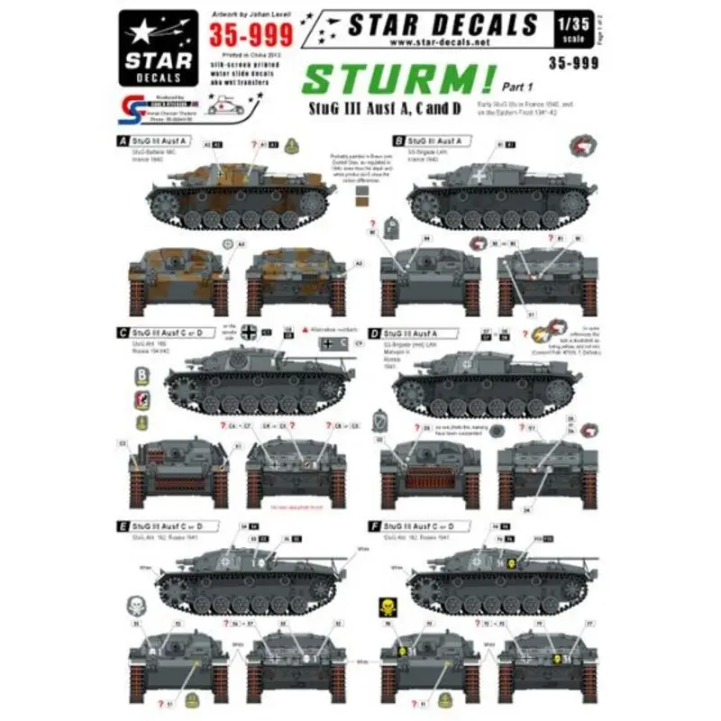 Finale Uitverkoop Sturm 1. StuG III Ausf A, C and D. Early StuG IIIs in France 1940, and on the Eastern Front 1941-42