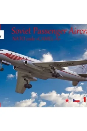 Hete Deal Tupolev TU-104A Soviet passanger aircraft. NATO code CAMEL-A Schaalmodel